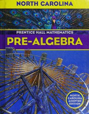 Cover of: Pre-Algebra (Glencoe Science)