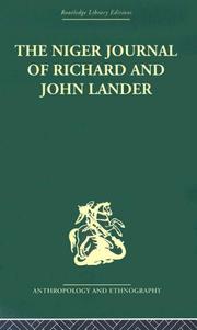 Cover of: The Niger Journal of Richard and John Lander by Robin Hallett