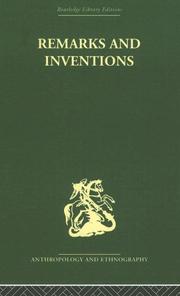 Cover of: Remarks and Inventions: Skeptical Essays about Kinship