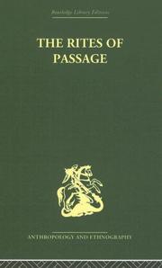 Cover of: The Rites of Passage by Arnold van Gennep