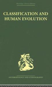 Classification and Human Evolution by S. Washburn
