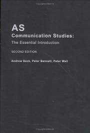 Cover of: AS Communication Studies: The Essential Introduction