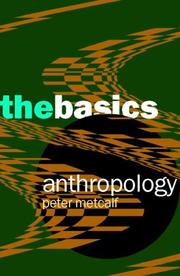 Cover of: Anthropology | Peter Metcalf