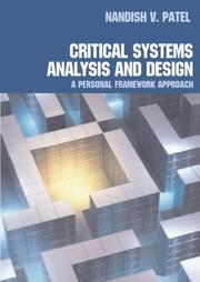Cover of: Critical systems analysis and design: a personal framework approach