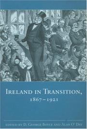 Cover of: Ireland in transition, 1867-1921 by edited by D. George Boyce and Alan O'Day.