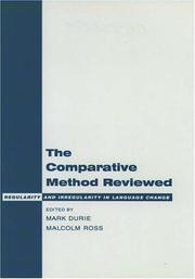 Cover of: The comparative method reviewed: regularity and irregularity in language change
