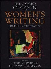 Cover of: The Oxford companion to women's writing in the United States by Cathy N. Davidson, Linda Wagner-Martin, Elizabeth Ammons