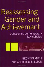 Cover of: Reassesing Gender and Achievement by Becky Francis