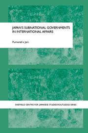 Cover of: Japan's subnational governments in international affairs