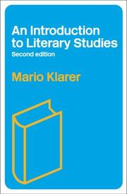 Cover of: An Introduction to Literary Studies