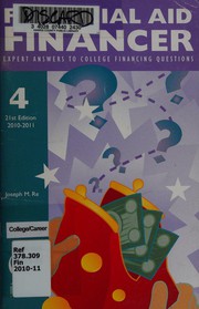 Cover of: Financial aid financer by Joseph M. Re