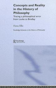Cover of: Concepts and reality in the history of philosophy: tracing a philosophical error from Locke to Bradley