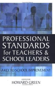 Cover of: Professional Standards for Teachers and School Leaders: A Key to School Improvement