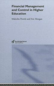 Cover of: Financial Management and Control in Higher Education by Eric Morgan