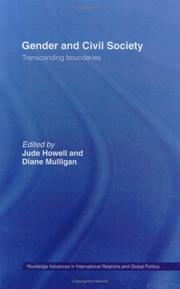 Cover of: Gender and civil society: transcending boundaries