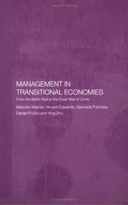 Cover of: Management in transitional economies by Malcolm Warner ... [et al.].