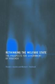 Cover of: Rethinking the welfare state by Ronald J. Daniels