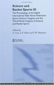 Cover of: Science and racket sports III