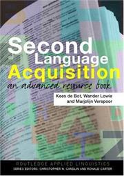 Second language acquisition by Kees De Bot