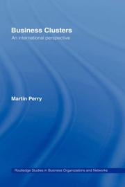 Cover of: Business clusters: an international perspective