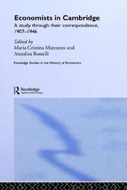 Cover of: Economists in Cambridge by edited by M.C. Marcuzzo, A. Rosselli.