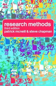 Cover of: Research methods by Patrick McNeill