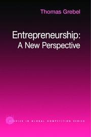 Cover of: Entrepreneurship by Thomas Grebel