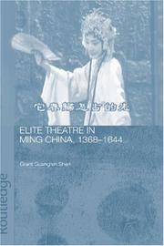 Cover of: Elite theatre in Ming China, 1368-1644 by Guangren Shen