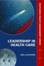 Cover of: Leadership in healthcare: a European perspective