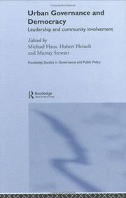 Cover of: Urban governance and democracy: leadership and community involvement