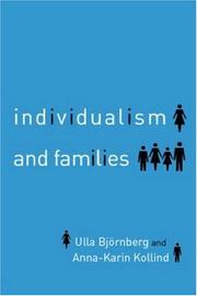 Cover of: Individualism and families: equality, autonomy, and togetherness