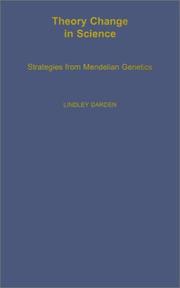 Cover of: Theory change in science by Lindley Darden