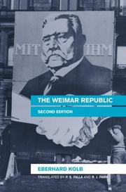 Weimarer Republik by Eberhard Kolb