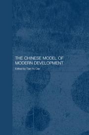 Cover of: The Chinese model of modern development
