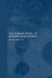 Cover of: The Chinese model of modern development by edited by Tian Yu Cao.