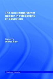 Cover of: The RoutledgeFalmer Reader in the Philosophy of Education (Readers in Education)