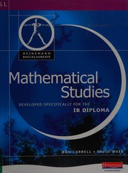 Cover of: Mathematical Studies