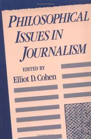 Cover of: Philosophical issues in journalism