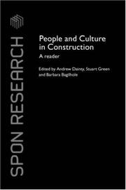 Cover of: People & Culture in Construction by Dainty