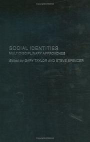 Cover of: Social Identities: Multidisciplinary Approachs
