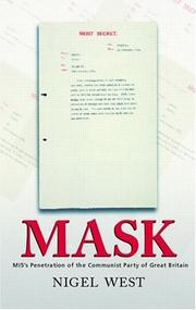 Cover of: MASK  MI5's Penetration of the Communist Party of Great Britain