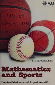 Cover of: Mathematics and sports