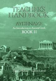 Cover of: Teachers Handbook for Athenaze, Book 2 (Athenaze) by Maurice Balme, Gilbert Lawall