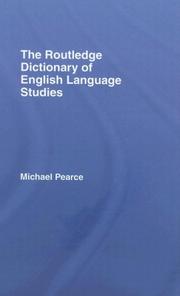 Cover of: The Routledge Dictionary of English Language Studies (Routledge Dictionaries )