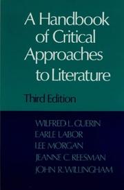 Cover of: A Handbook of critical approaches to literature | 