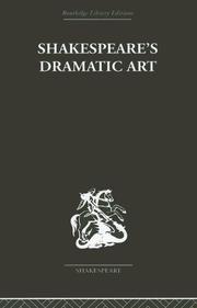 Cover of: Shakespeare's Dramatic Art  Selected Plays by Clemen, Wolfgang.