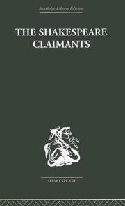 Cover of: The Shakespeare Claimants by H. N Gibson