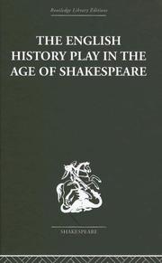 The English History Play in the Age of Shakespeare by Irving Ribner.