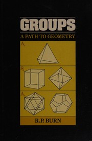 Cover of: Groups, a path to geometry