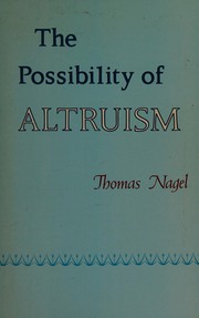 Cover of: Possibility of Altruism by 